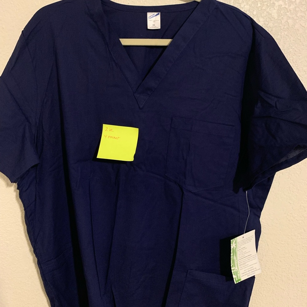 Navy scrub top